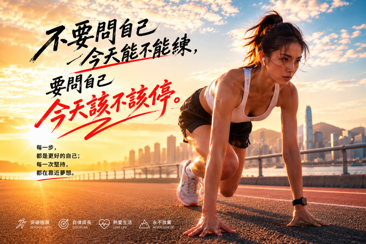 香港運動生活主視覺，展示城市戶外與健康活力